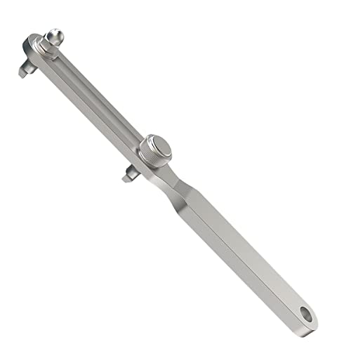 Freejoy Adjustable Watch Back Remover Tool, Wrench Type Watch Back Case Opener Remover Watch Repair Kit for Battery Replacement and Watch Repair (Square Beak)