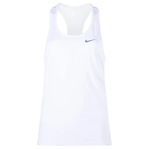 Nike Womens Yoga Layer Tank (White, Medium)