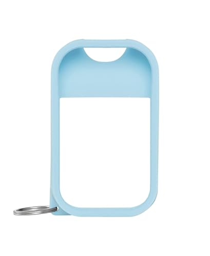 Touchland Mist Case for Power Mist and Glow Mist (1FL OZ), Protective and Stylish Sanitizer Accessory, Silicone Case with Keyring, Blue