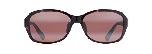 Maui Jim Women's Koki Beach Polarized Fashion Sunglasses, Purple Tortoise/Maui Rose, Medium