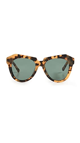 Karen Walker Women's Number One 22 B Sunglasses, Tort, Brown, Print, One Size