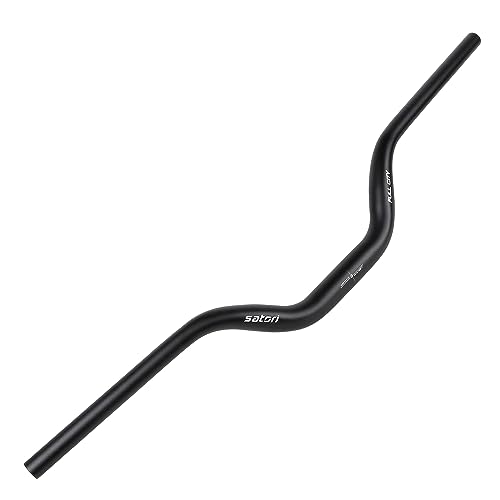 SATORI FULL CITY Trekking Commuting Bike Bicycle Aluminium Alloy Swept Back Flat Handlebar 31.8x800mm - Rise 80mm - Sweep 7 Degree