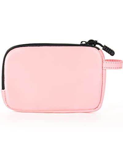 SafeDelux Small Smell Proof Storage Bag 6.3 x 4.3 inches Waterproof Odorless Container Organizer Zipper Pouch Great Christmas Gifts for Women (Pink)