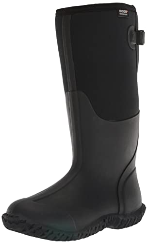 Bogs Womens Mesa Waterproof Boot Rain, Adjustable Calf-Black, 9