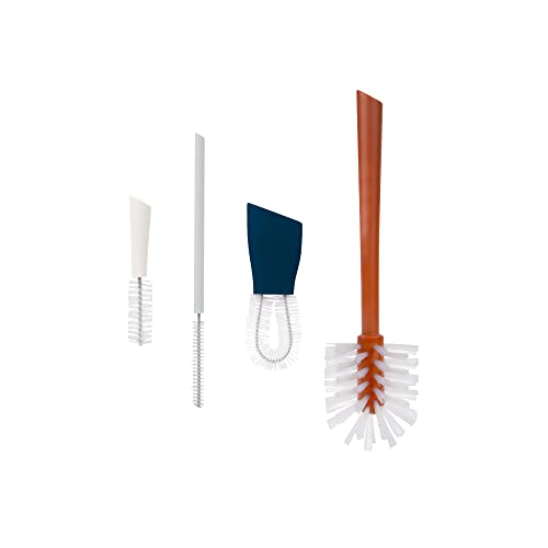 Boon Mod Replacement Baby Bottle Brushes - Includes Bottle Cleaner Brush, Straw Cleaner Brush, Nipple Brush and Detail Brush for Baby Bottles - Newborn Essentials - Sage - 4 Count