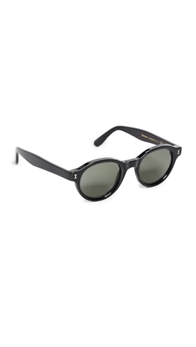 Illesteva Medellin Sunglasses, Black w/Olive Lenses, One Size