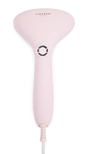 STEAMERY Stockholm Cirrus 2 Travel Steamer - Steam Cleans Clothing, Delicates, and Fabrics (Pink)