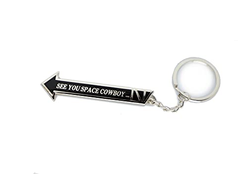 See You Space Cowboy Meme Keychain Metal Accessories Key Ring Chain Nerd Anime Game Gift For Cowboy Bebop