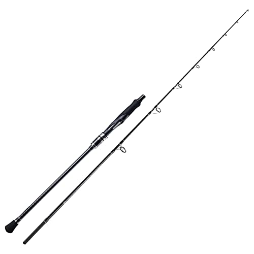 Goture 2 Piece Jigging Spinning Rod Medium Heavy 6'6'' Saltwater/Freshwater, Slow Pitch Jigging Baitcasting Rod, Medium Light Fishing Pole for Salmon, Trout, bass, Stripped bass