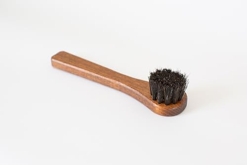 Meltonian Dauber Brush | Premium Horse Hair Applicator Brush for Leather Care | Ideal Horsehair Shoe Brush for Applying Cream | Use with Meltonian Cream Polish | Black Color Horsehair Bristles