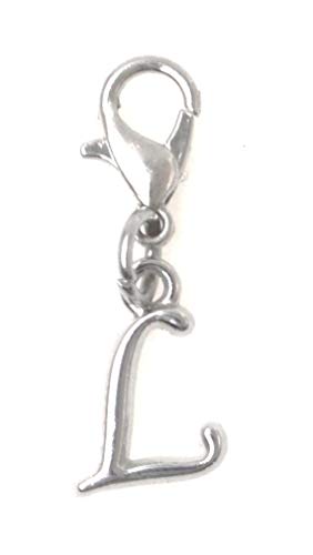 It's All About...You! Letter Initial Stainless Steel Clasp Clip on Charm Letter L 73L
