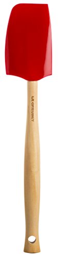 Le Creuset Silicone Craft Series Medium Spatula, 11 1/8' x 2 1/4', Cerise