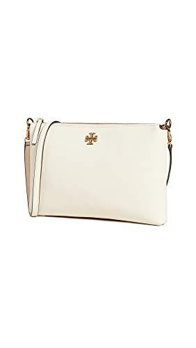 Tory Burch Women's Mercer Pebbled Wallet Crossbody, New Cream, Off White, One Size