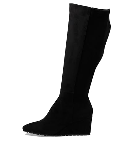Anne Klein Women's Vella-W Fashion Boot, Black Suede, 9