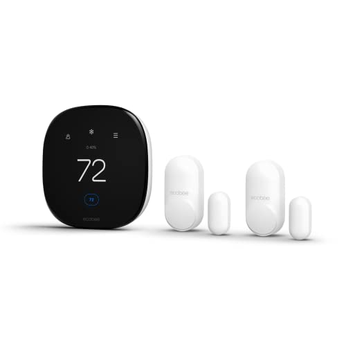 ecobee Smart Thermostat Enhanced Alexa Compatible, with SmartSensor for Doors and Windows 2-Pack