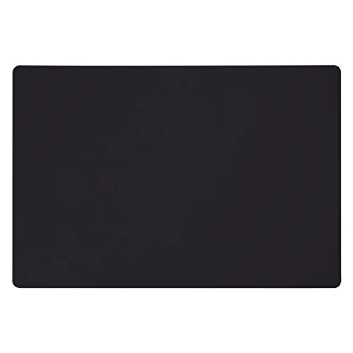 Silicone Mats for Kitchen Counter, Large Silicone Countertop Protector 25' by 17', Nonskid Heat Resistant Desk Saver Pad, Multipurpose Mat, Placemat, Black