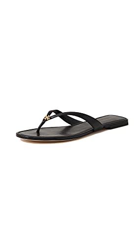 Tory Burch Women's Classic Flip Flops, Perfect Black, 8 Medium US