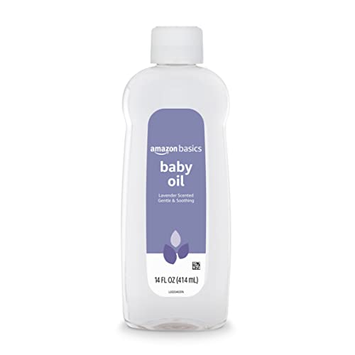 Amazon Basics Baby Oil, Lavender Scented, 14 Fluid Ounce, 1-Pack (Previously Solimo)