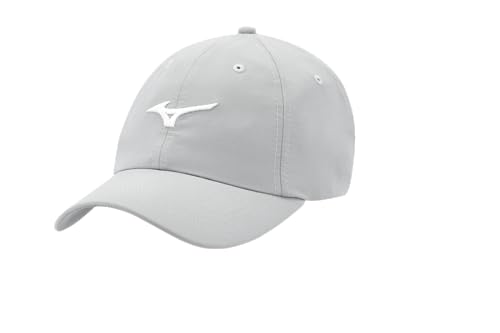 Mizuno Standard Tour Adjustable Lightweight Hat, Fog/White