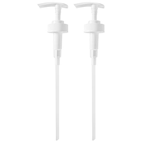 Gallon Pump Dispenser | Universal use on Shampoo Conditioner Jugs Pet Hair Care | Heavy Duty 128 Ounce | 38/400 4cc | Airstream by Geti Beauty | 2-Pack