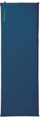 Therm-a-Rest Basecamp Self-Inflating Foam Camping Sleeping Pad, WingLock Valve, Adult, Regular - 20 x 72 Inches, Poseidon Blue