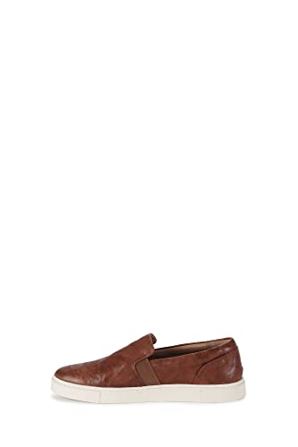 Frye Ivy Slip-On Shoes for Women Featuring Soft Leather with Thick Rubber Outsole, Removable Molded Footbed, and Padded Collar and Vamp – ½” Heel Height, Cognac - 9M