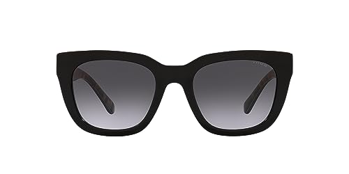 Coach HC8318 Sunglasses, Black/Grey Gradient, 52 mm