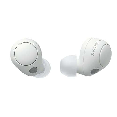 Sony WF-C700N Truly Wireless Noise Canceling in-Ear Bluetooth Earbud Headphones with Mic and IPX4 Water Resistance, White