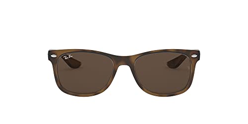 Ray-Ban RJ9052S New Wayfarer Square Sunglasses, Havana/Dark Brown, 48 mm