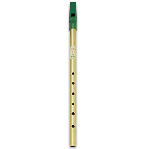 Waltons Whistle Brass - Key of D - Fun & Colorful Brass Whistle - Irish & International Instrument - Perfect for Beginners, Intermediates, and Experts
