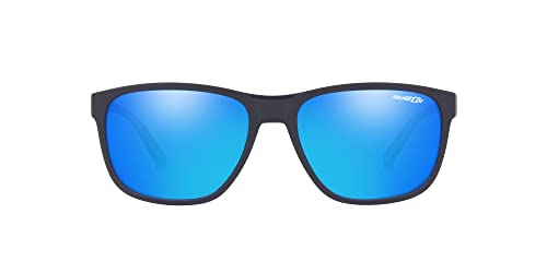 ARNETTE Man Sunglasses Matte Dark Blue Frame, Blue Lenses, 57MM