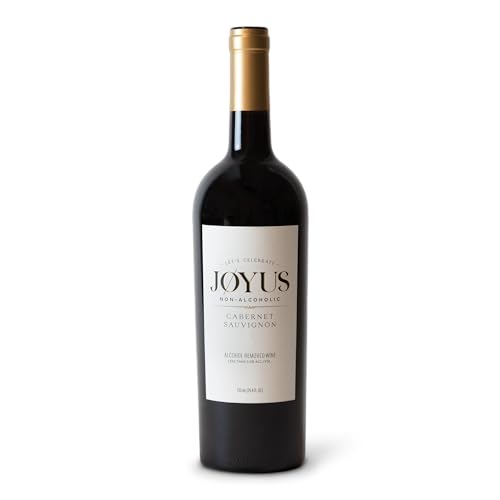 Joyus Non-Alcoholic Red Wine, Cabernet Sauvignon, Award Winning Best In Class Dealcoholized Wine, Complex & Warm, Low Sugar & Low Calorie, 750 ml (1 Bottle)