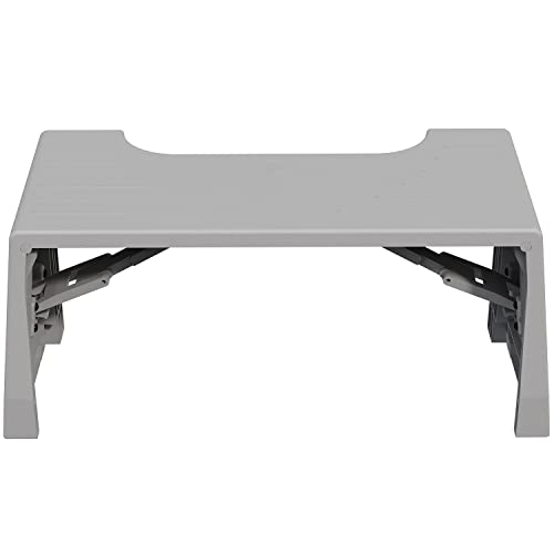 Squatty Potty Porta Traveler Foldable Toilet Stool for Travel, 7' Height, Gray