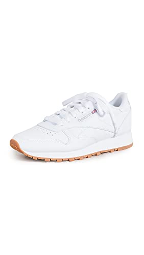 Reebok Women's Classic Leather Sneaker, Reefresh White/Pure Grey/Gum, 7