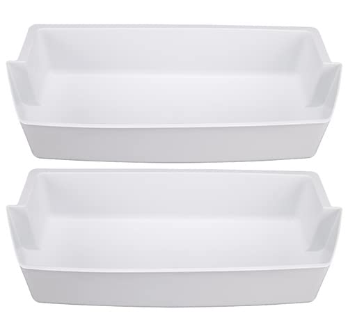 2187172 Refrigerator Door Shelf Bin Compatible with Frigidaire Whirlpool Amana Estate Refrigerator PS328468 (2 Pack,White)