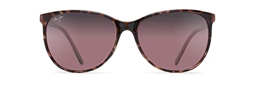 Maui Jim Women's Ocean Polarized Cat Eye Sunglasses, Tortoise w/ Raspberry/Maui Rose, Medium