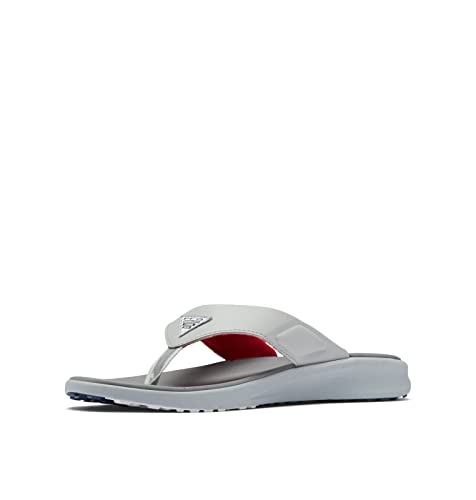 Columbia Men's Fish Flip PFG II Sport Sandal, Steam/Mountain Red, 10