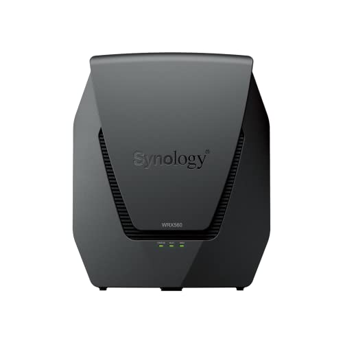 Synology WRX560 - Dual-Band Wi-Fi 6 Router, 2.5Gbps Ethernet, VLAN segmentation, Multiple SSIDs, parental controls, Threat Prevention, VPN (US Version)