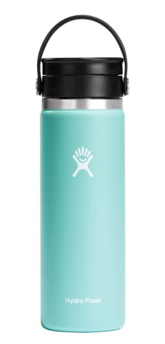 Hydro Flask 20 oz Wide Mouth with Flex Sip Lid Stainless Steel Reusable Water Bottle Dew - Vacuum Insulated, Dishwasher Safe, BPA-Free, Non-Toxic