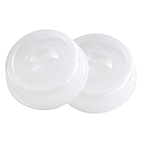 Nordic Ware BPA-free and Melamine Free Plastic Splatter Microwave Cover, 10-Inch (Set of 2), Clear