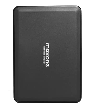 Maxone Portable External Hard Drive 250GB USB 3.0 2.5'' HDD Storage for Desktop, Laptop, MacBook, Chromebook - Black