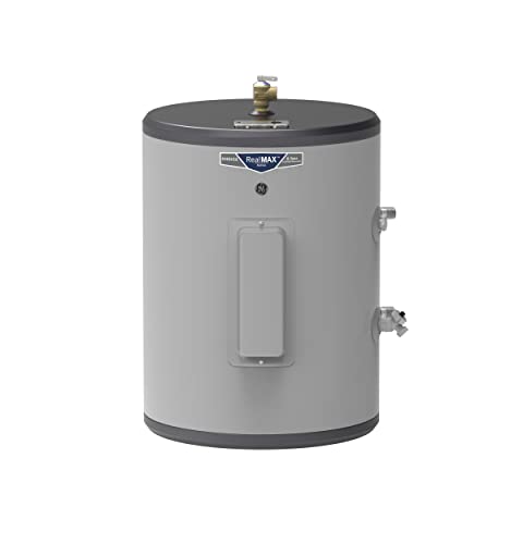 GE Appliances Point of Use Water Heater | Electric Water Heater with Adjustable Thermostat & Drain Valve |Easy Install for Instant Hot Water |18 Gallon |120 Volt | Stainless Steel|Indoor Installation