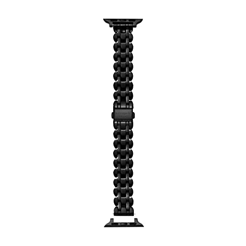 Kate Spade New York Stainless Steel Band for 38/40/41mm Apple Watch Series 1-6, Color: Black (Model: KSS0066)