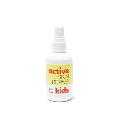 Active Skin Repair Kids First Aid Spray - Non-Toxic & Natural Antiseptic for Minor Cuts, Wounds, Scrapes, Rashes, Sunburns, and Other Irritations (3oz Spray)
