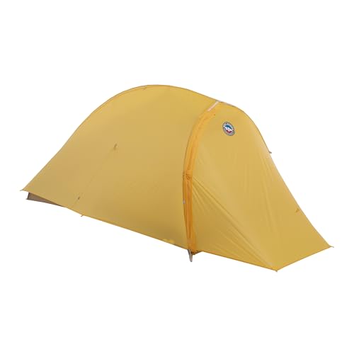 Big Agnes Fly Creek HV UL Bikepack - Bikepack Solution Dye-Packing Tent, 1 Person (Yellow/Greige)