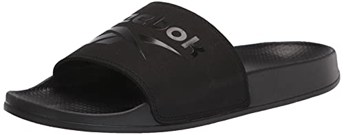 Reebok mens Slide Sandal, Black, 8 US