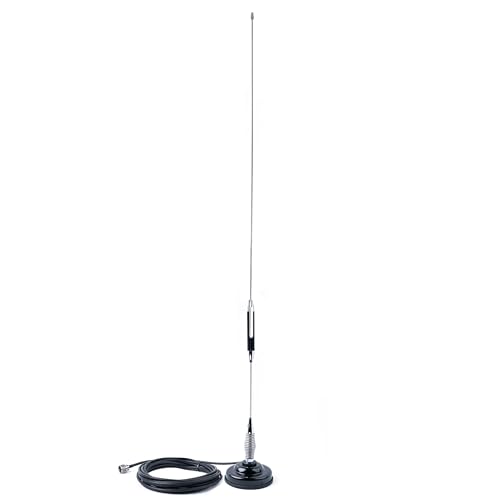 Nagoya CB-72 High-Performance 28' CB Antenna Kit - Universal 26-28 MHz Coverage with Heavy-Duty Magnetic Mount, Includes 18' RG-58A/U Cable & PL-259 Connector for Effortless Installation