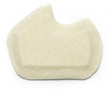 Premium Dancers Pads for Ball of feet Pain - Sesamoiditis Pads - 1/4' Thick Adhesive Skived Felt - 12 Pieces - Left Foot