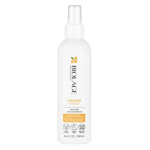 Biolage Styling Smooth Shine Milk | Lightweight Mist That Smooths Hair & Controls Frizz | For All Hair Types | Paraben-Free | Vegan | 8.45 Fl. Oz