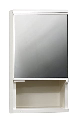 Topre Corporation TW-T300 Mirror Cabinet Storage, Height 19.7 x Width 10.6 x Depth 4.7 inches (50 x 27 x 12 cm), Ivory